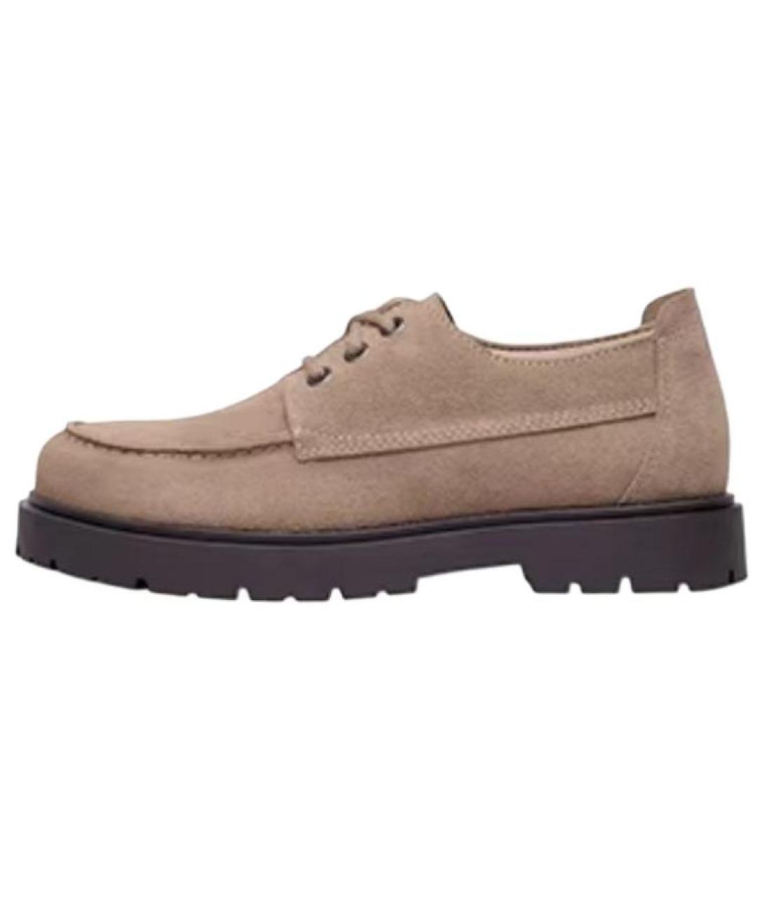 BIRKENSTOCK Бежевые замшевые туфли, фото 5