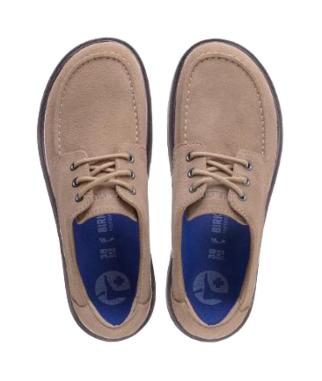 BIRKENSTOCK Бежевые замшевые туфли, фото 3