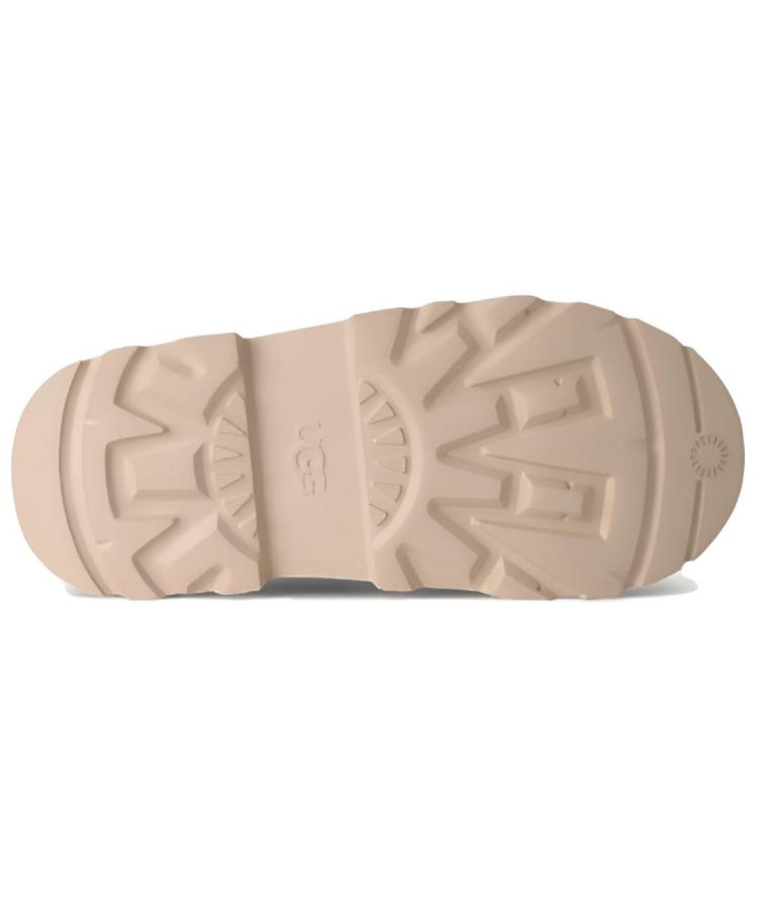 UGG AUSTRALIA Бежевые нубуковые низкие ботинки, фото 5