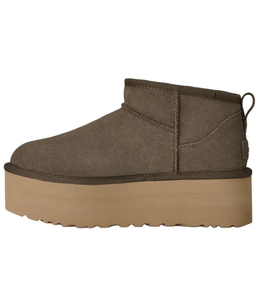 UGG Коричневые замшевые ботинки, фото 2