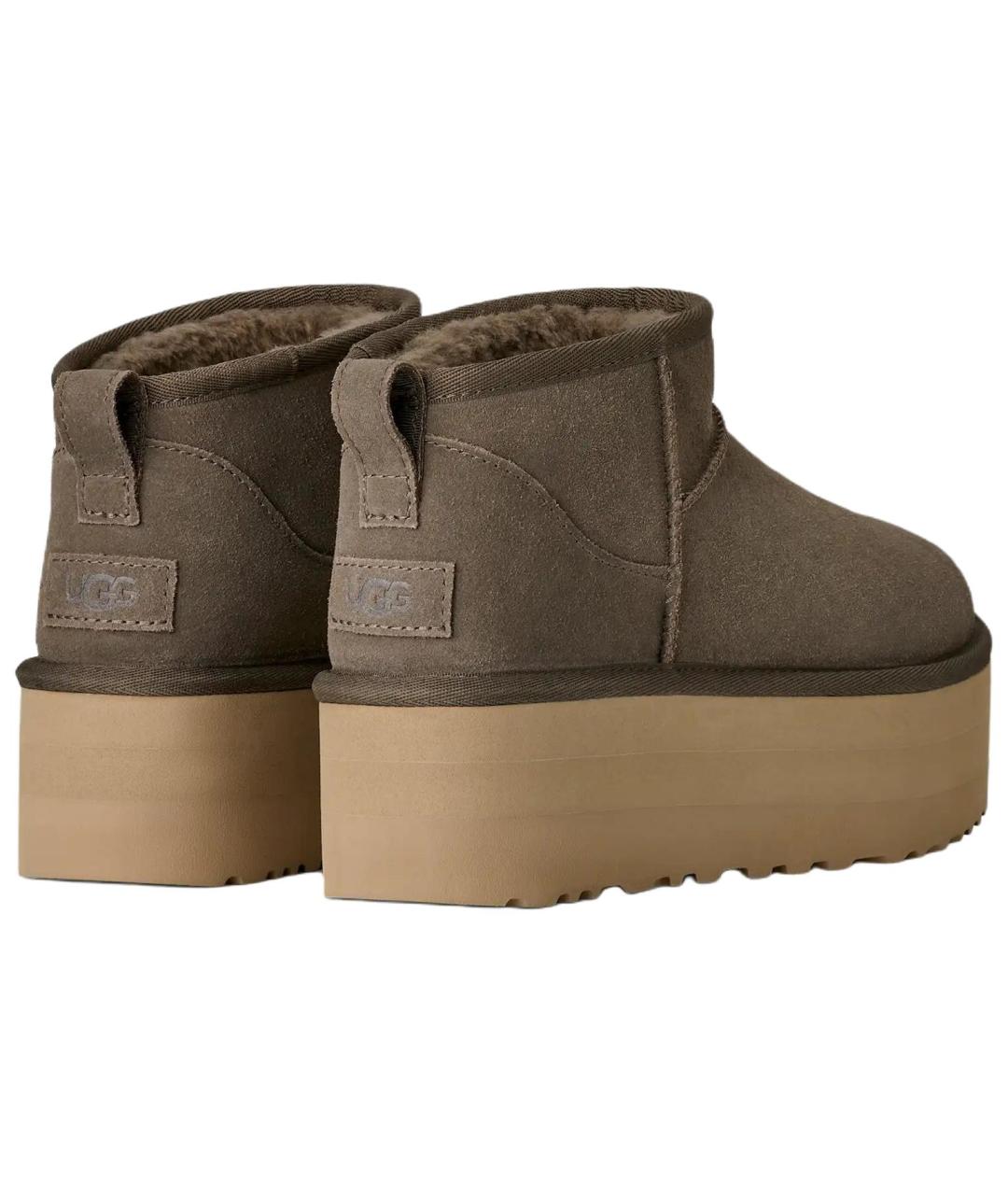 UGG Коричневые замшевые ботинки, фото 4