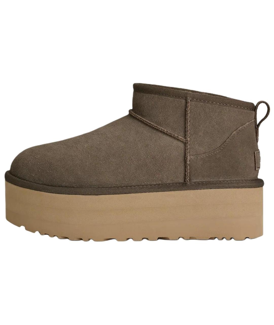 UGG Коричневые замшевые ботинки, фото 8