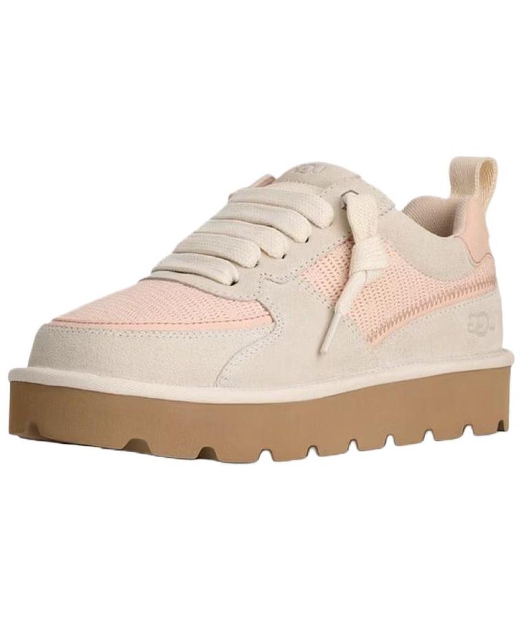 UGG AUSTRALIA Бежевые нубуковые кроссовки, фото 4