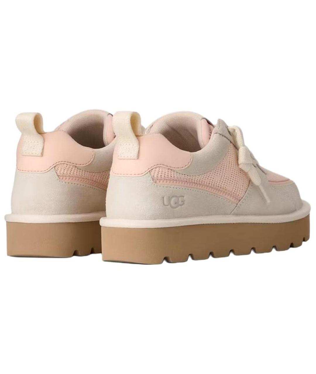 UGG AUSTRALIA Бежевые нубуковые кроссовки, фото 5