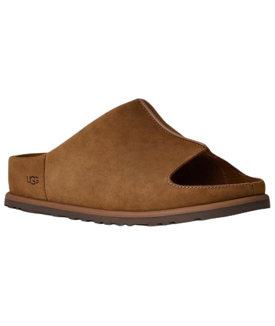 UGG AUSTRALIA Коричневые нубуковые сандалии, фото 3