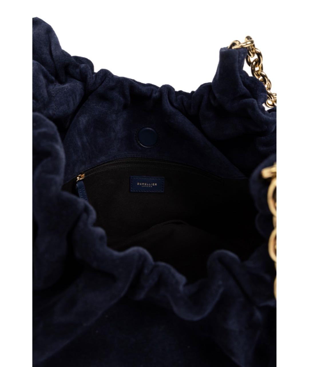 DEMELLIER Темно-синяя замшевая сумка через плечо, фото 5
