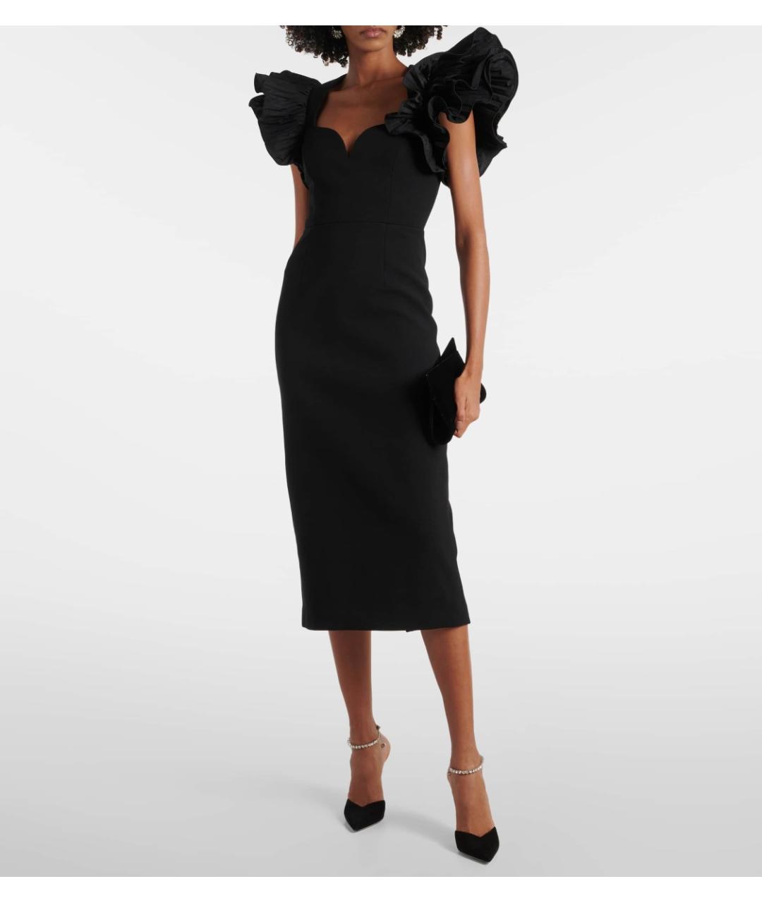 REBECCA VALLANCE Черное полиэстеровое коктейльное платье, фото 2