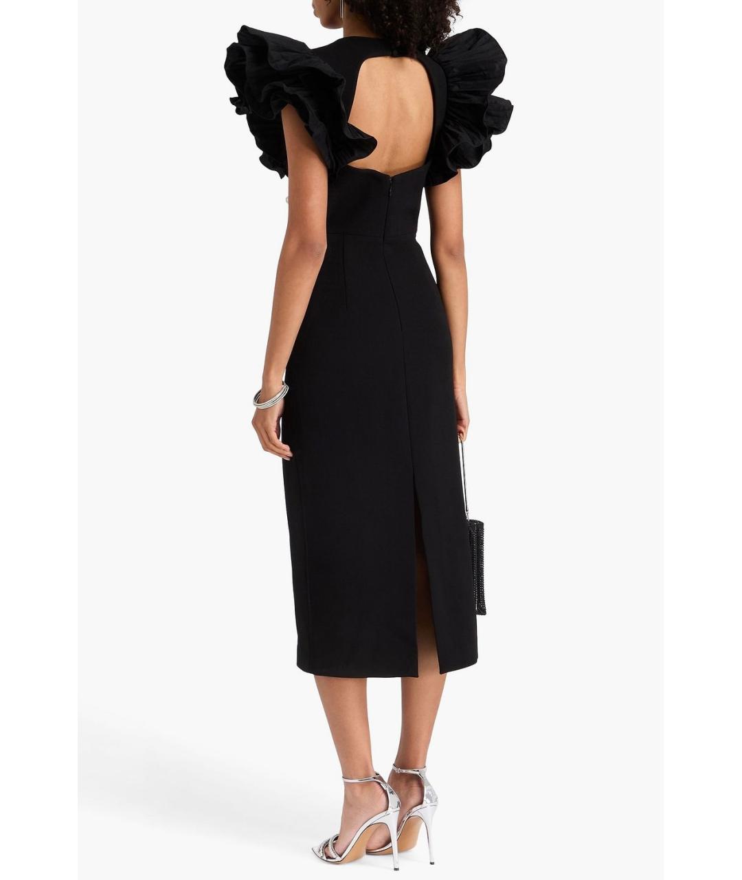 REBECCA VALLANCE Черное полиэстеровое коктейльное платье, фото 7