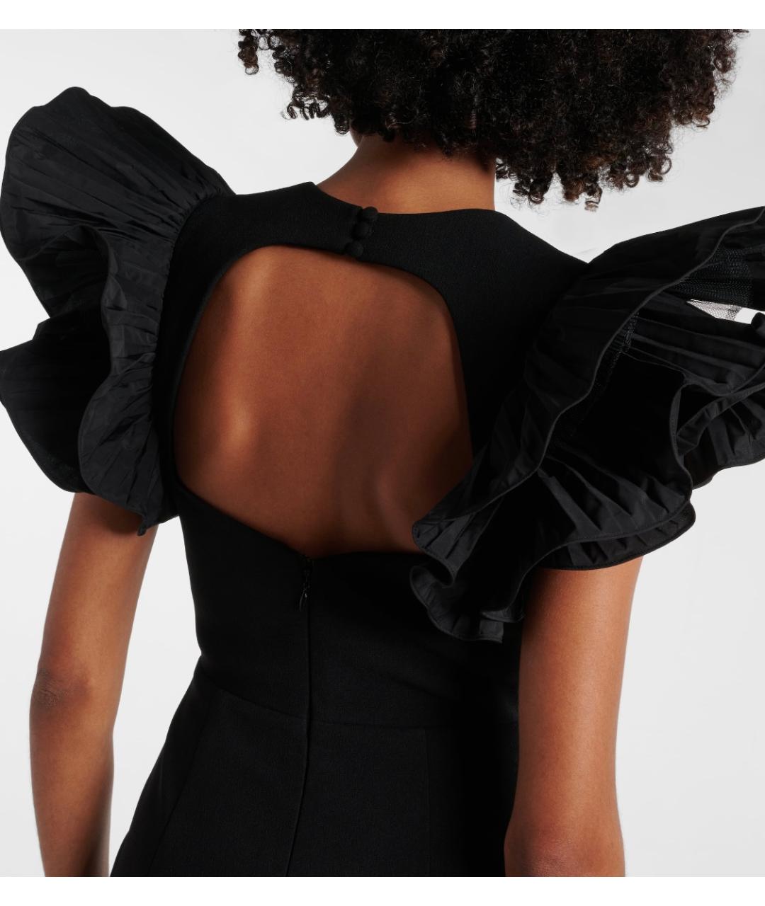 REBECCA VALLANCE Черное полиэстеровое коктейльное платье, фото 5