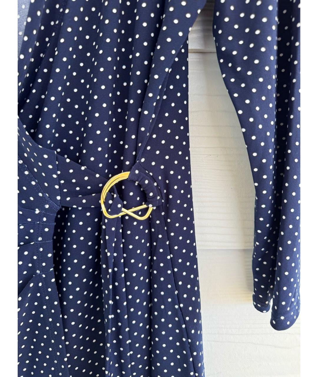 RALPH LAUREN Темно-синяя полиэстеровая блузы, фото 3