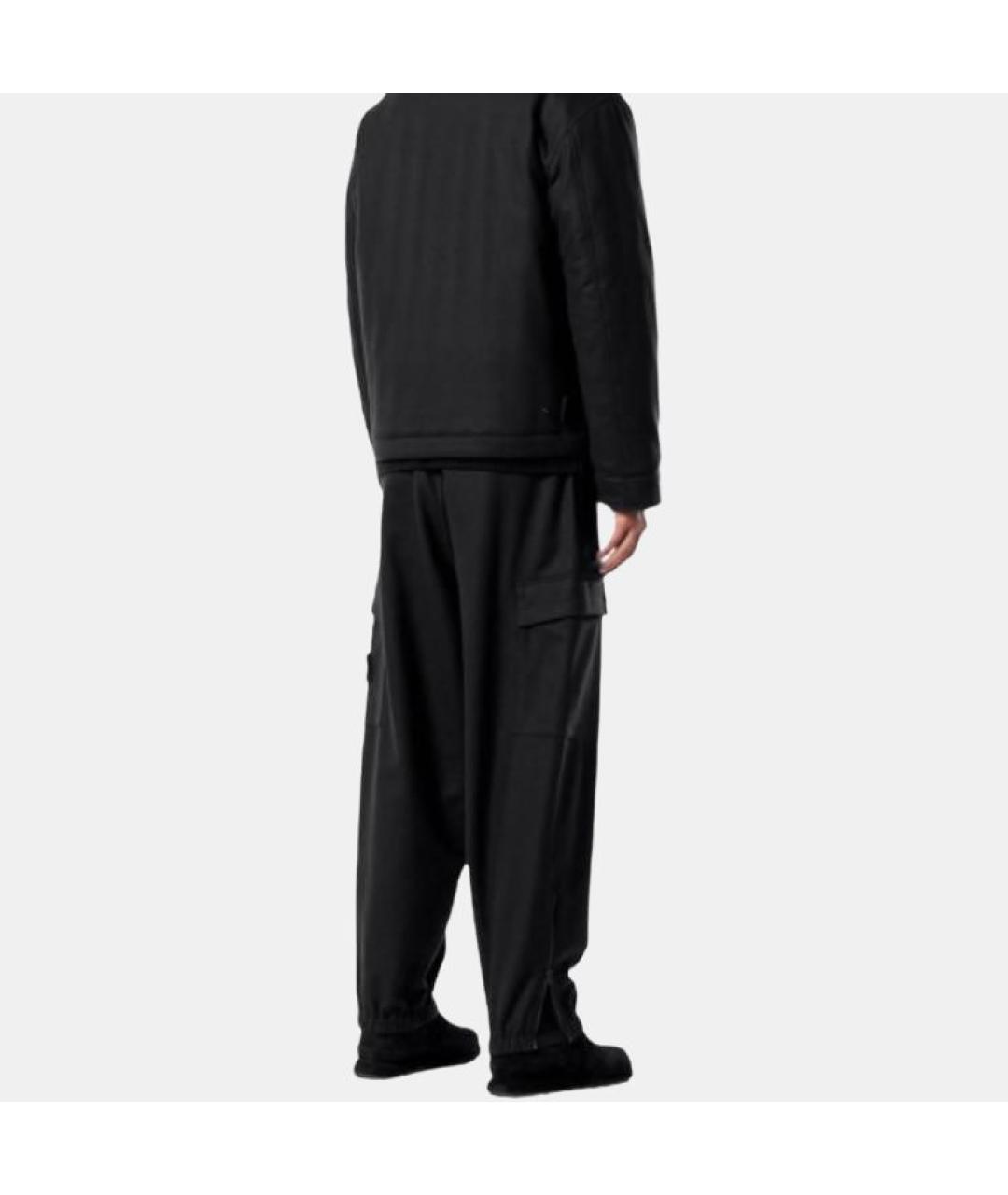 STONE ISLAND Черные брюки чинос, фото 3