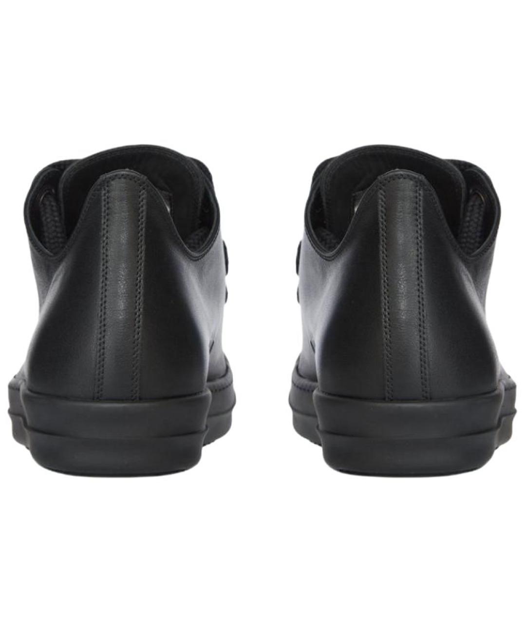 RICK OWENS Кожаные низкие кроссовки / кеды, фото 5