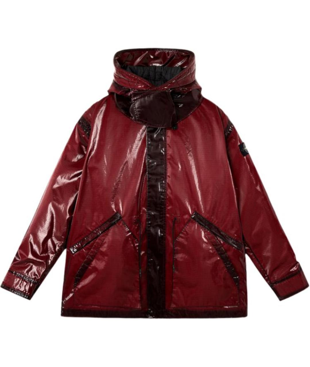 STONE ISLAND Бордовое пальто, фото 1