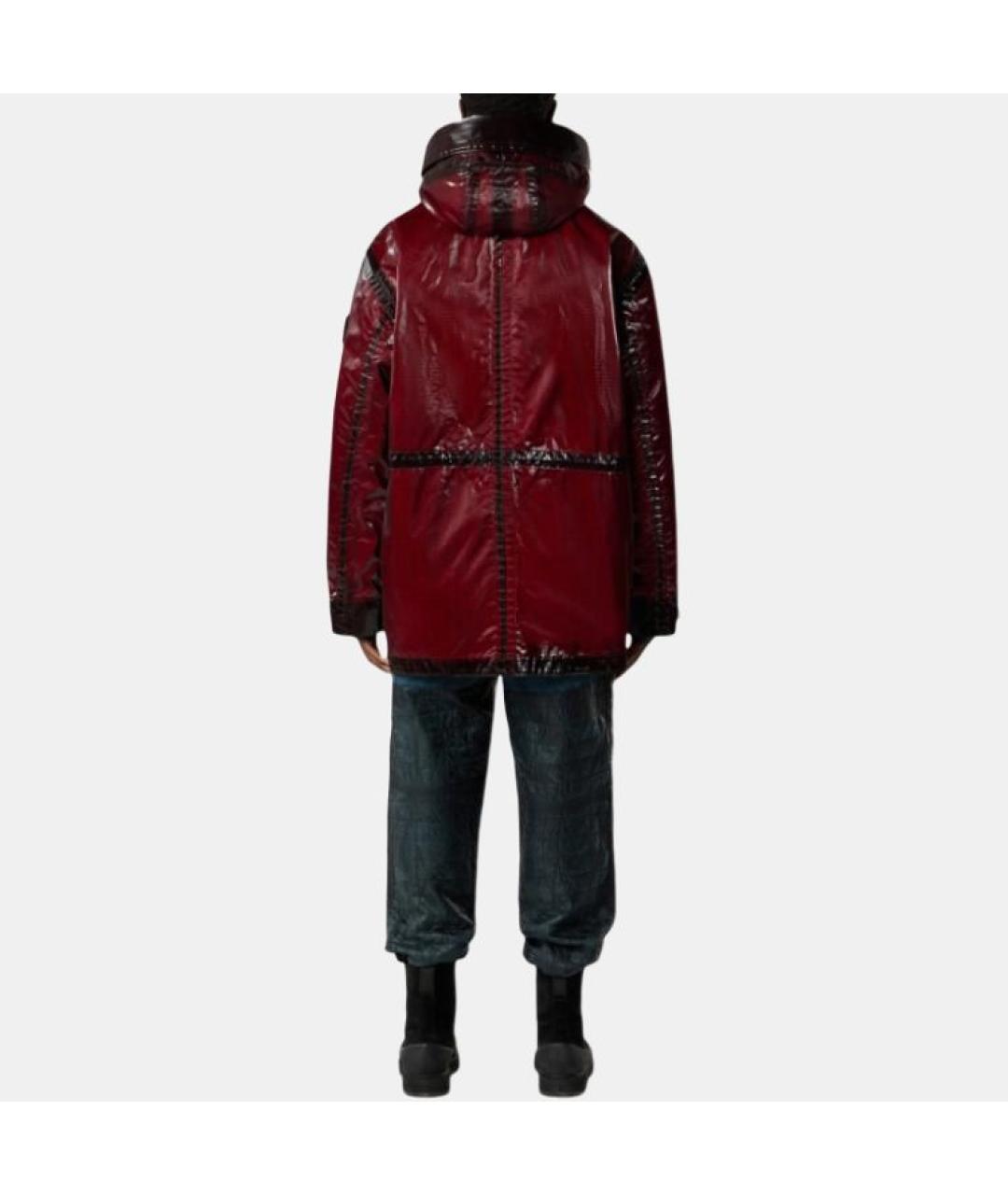 STONE ISLAND Бордовое пальто, фото 3