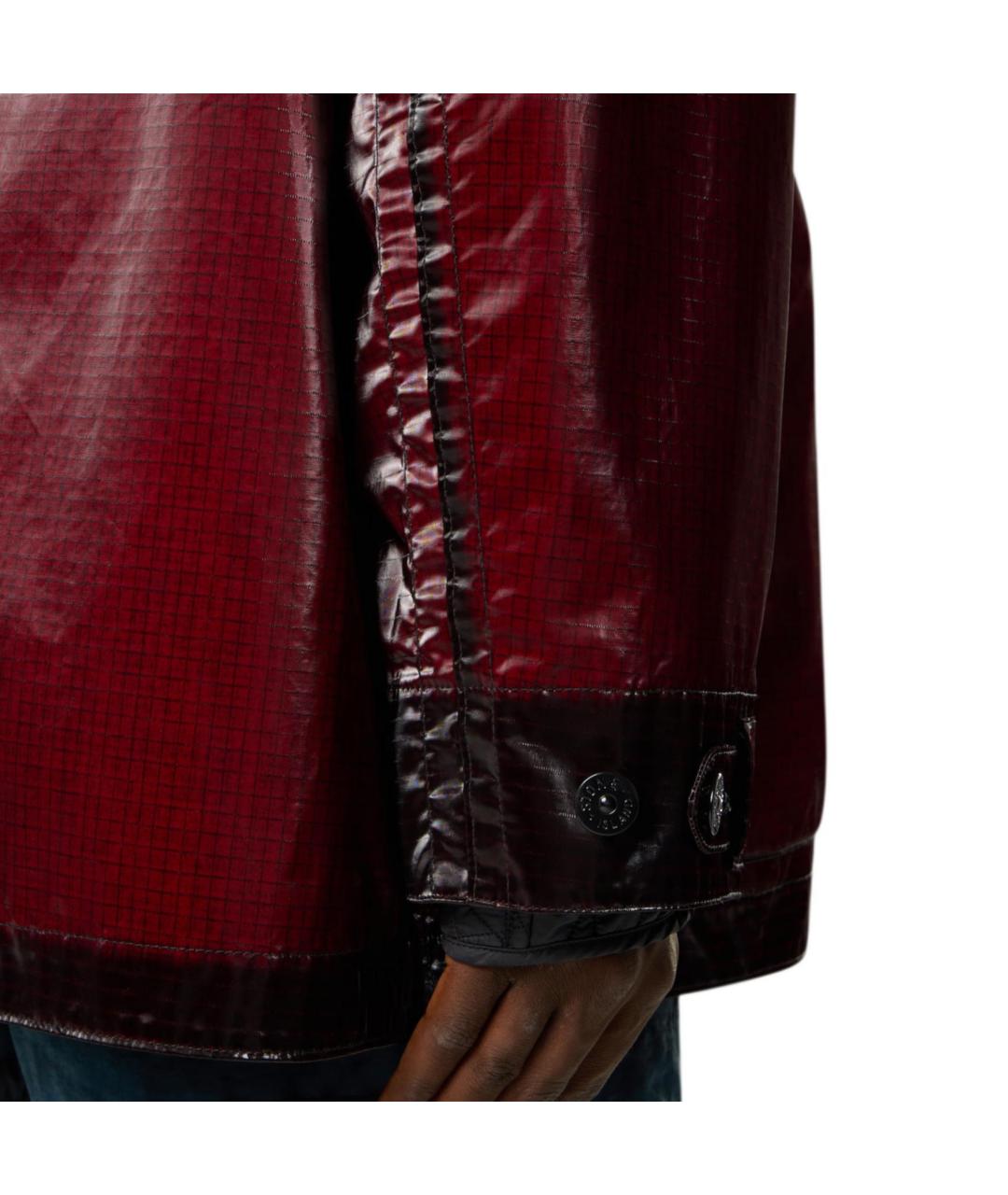 STONE ISLAND Бордовое пальто, фото 5