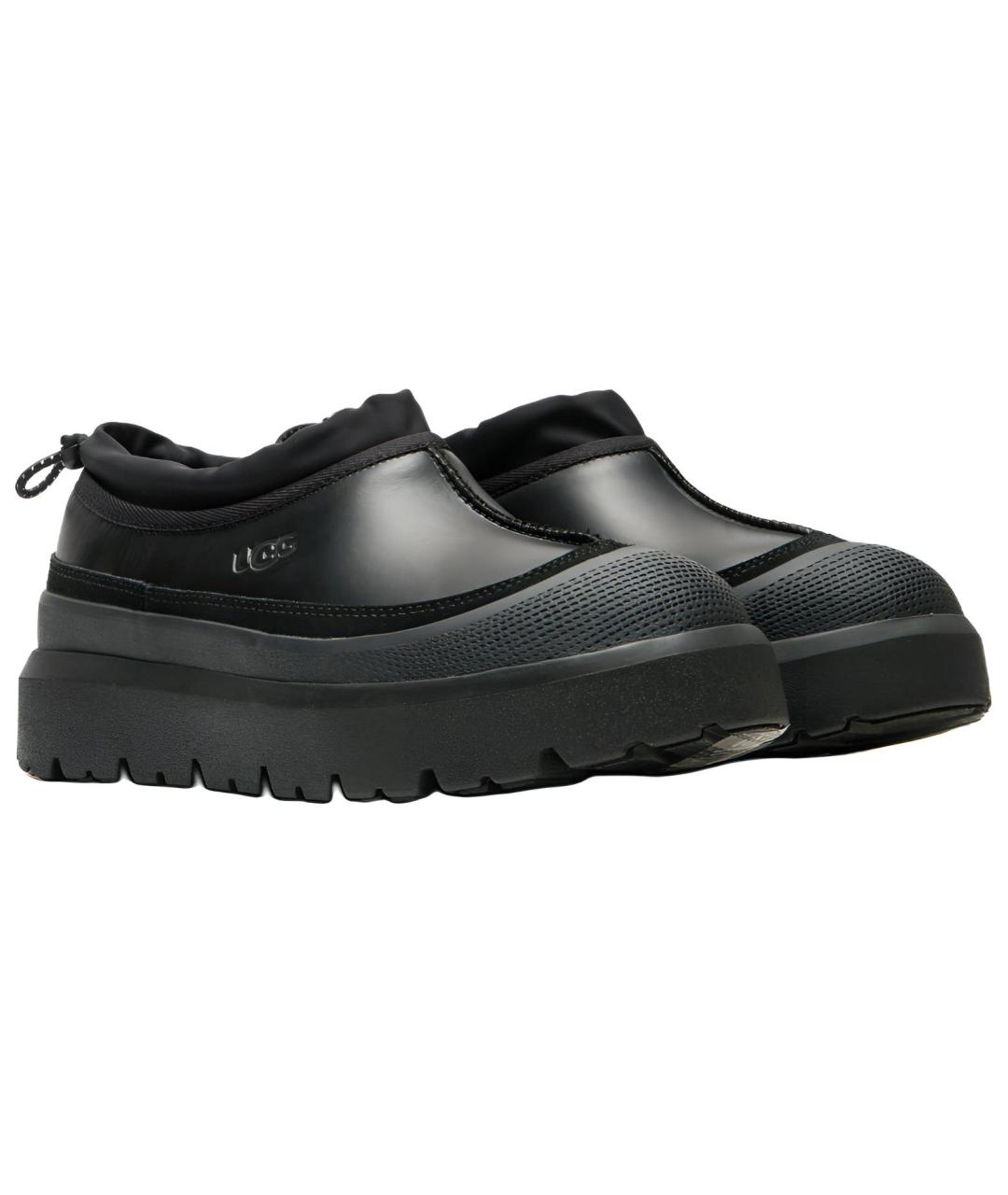 UGG AUSTRALIA Черные кожаные ботинки, фото 3