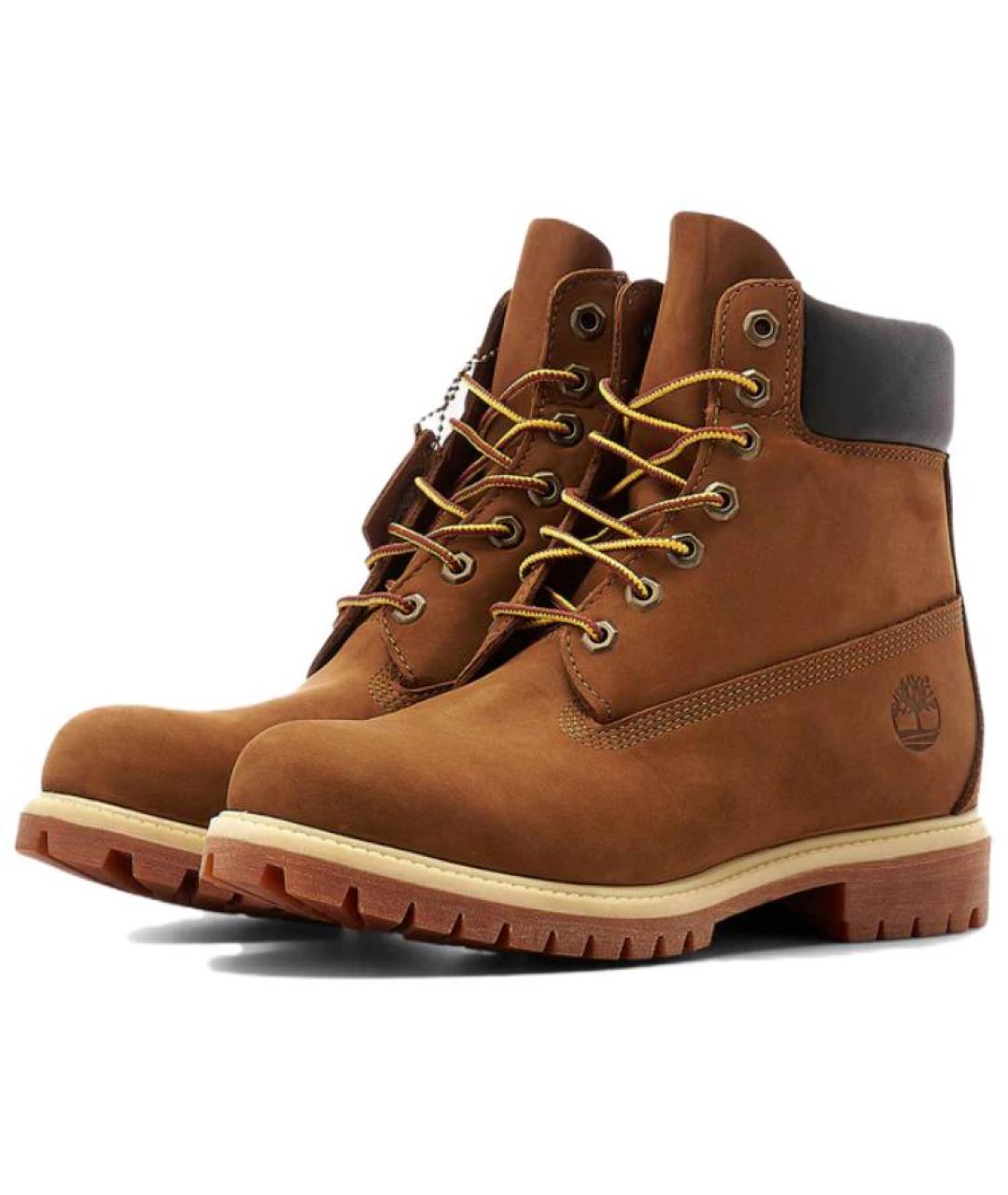 TIMBERLAND Коричневые кожаные низкие ботинки, фото 3