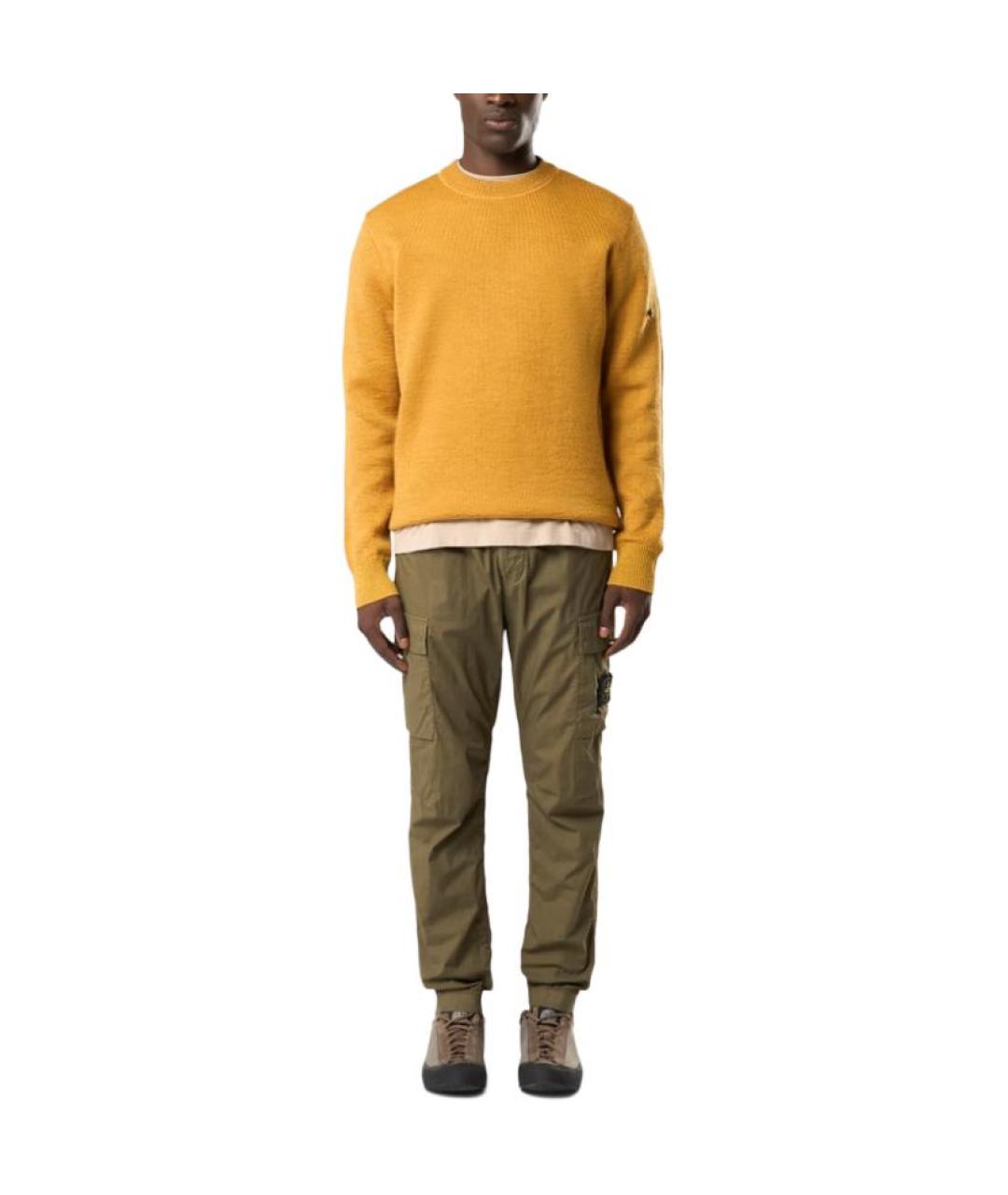 STONE ISLAND Зеленые брюки чинос, фото 3