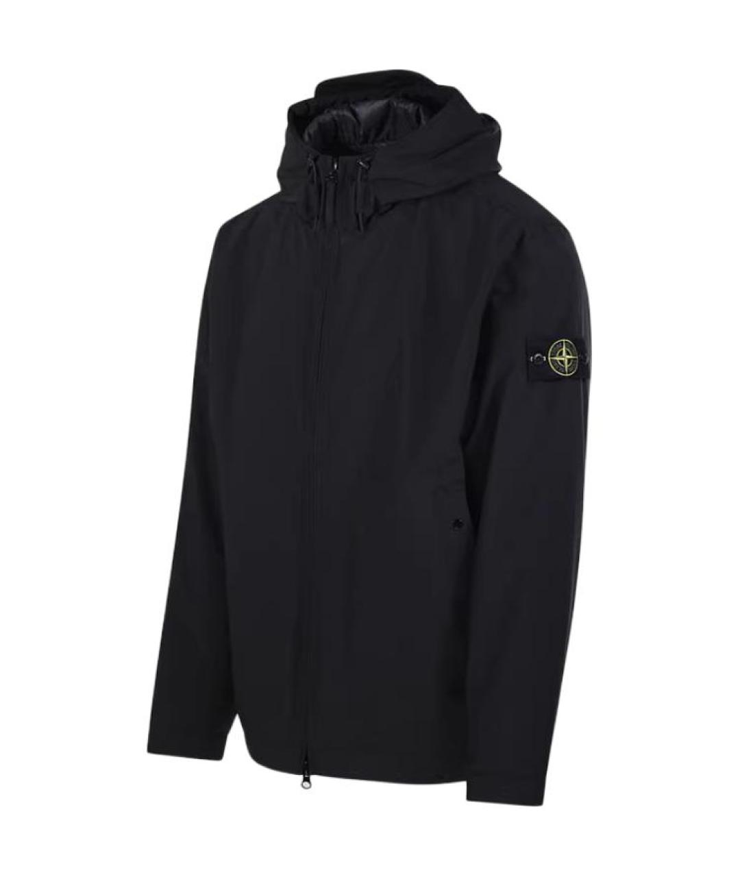 STONE ISLAND Черная полиамидовая куртка, фото 3