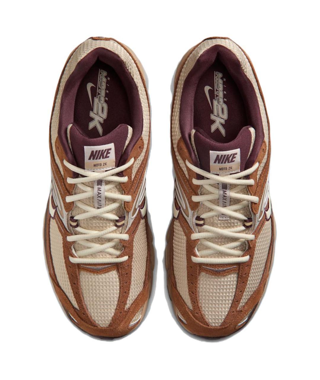 NIKE Коричневые низкие кроссовки / кеды, фото 4