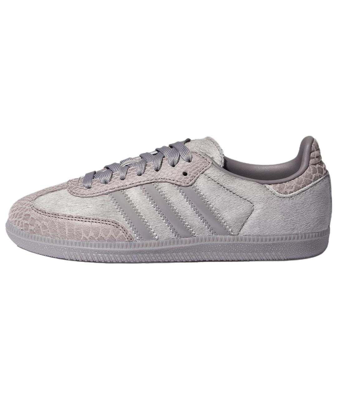 ADIDAS Серые кожаные кеды, фото 2