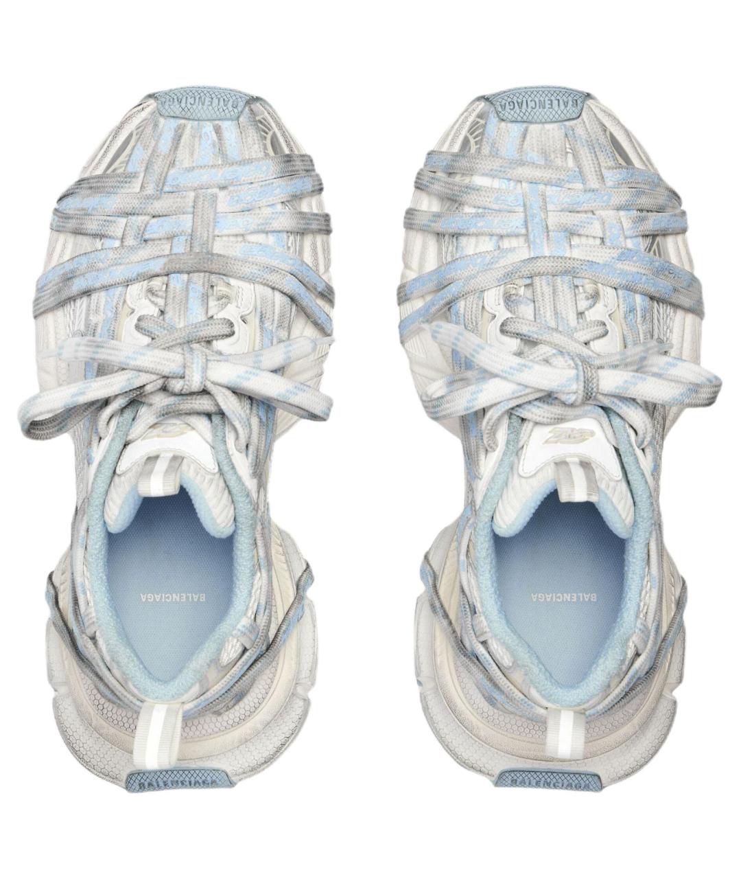 BALENCIAGA Голубые кроссовки, фото 5