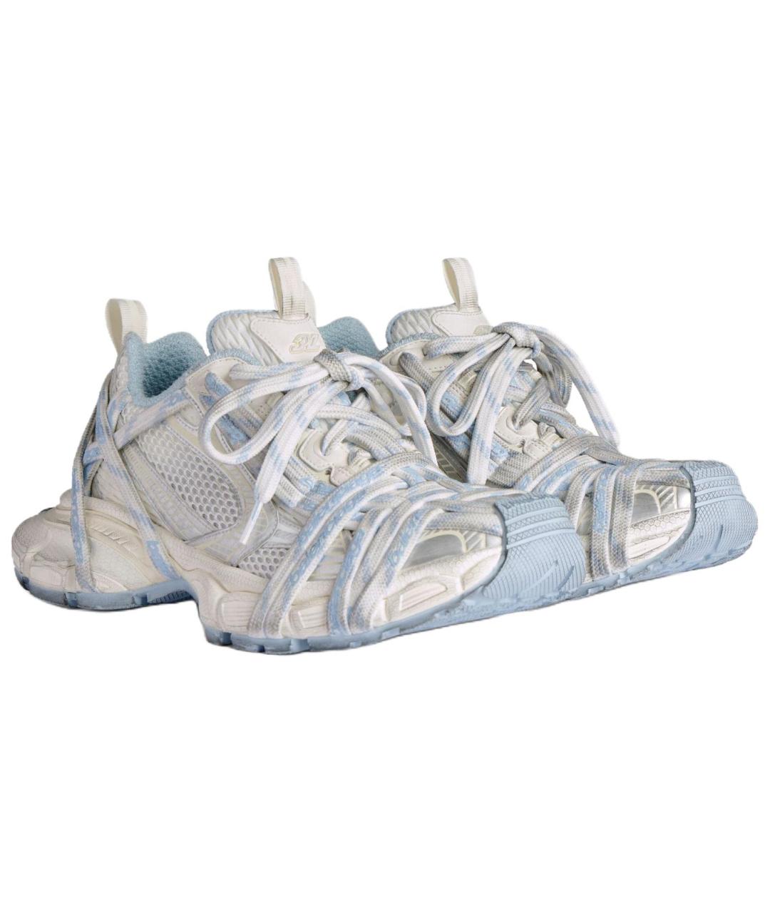 BALENCIAGA Голубые кроссовки, фото 3