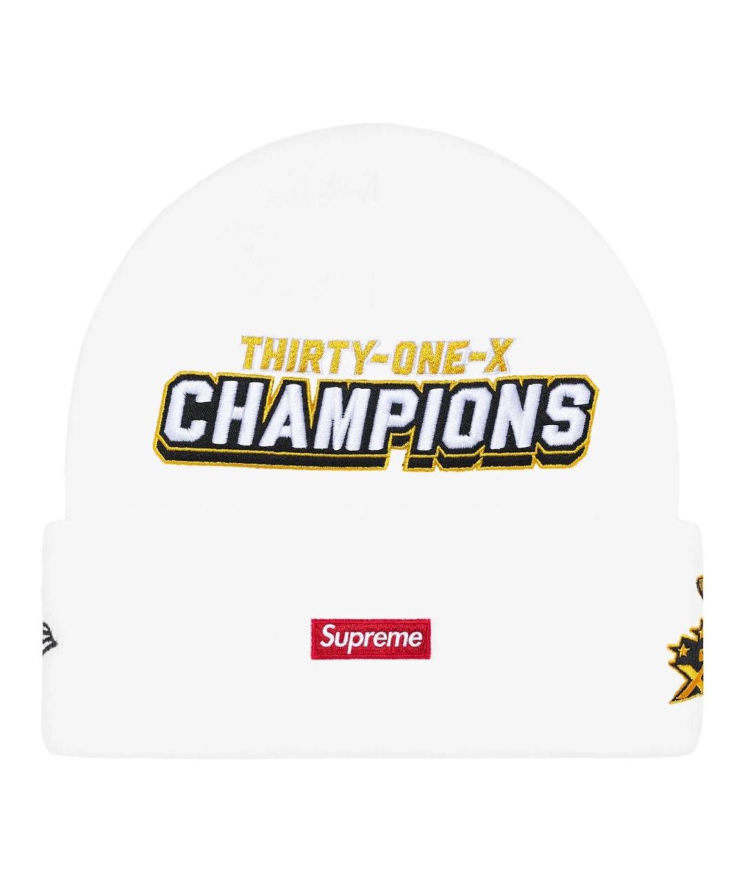 SUPREME Белая шапка, фото 2