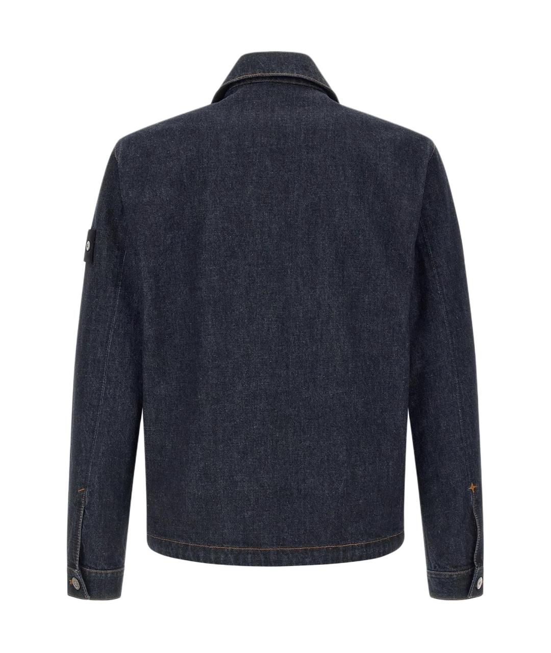 STONE ISLAND Синяя хлопковая куртка, фото 2