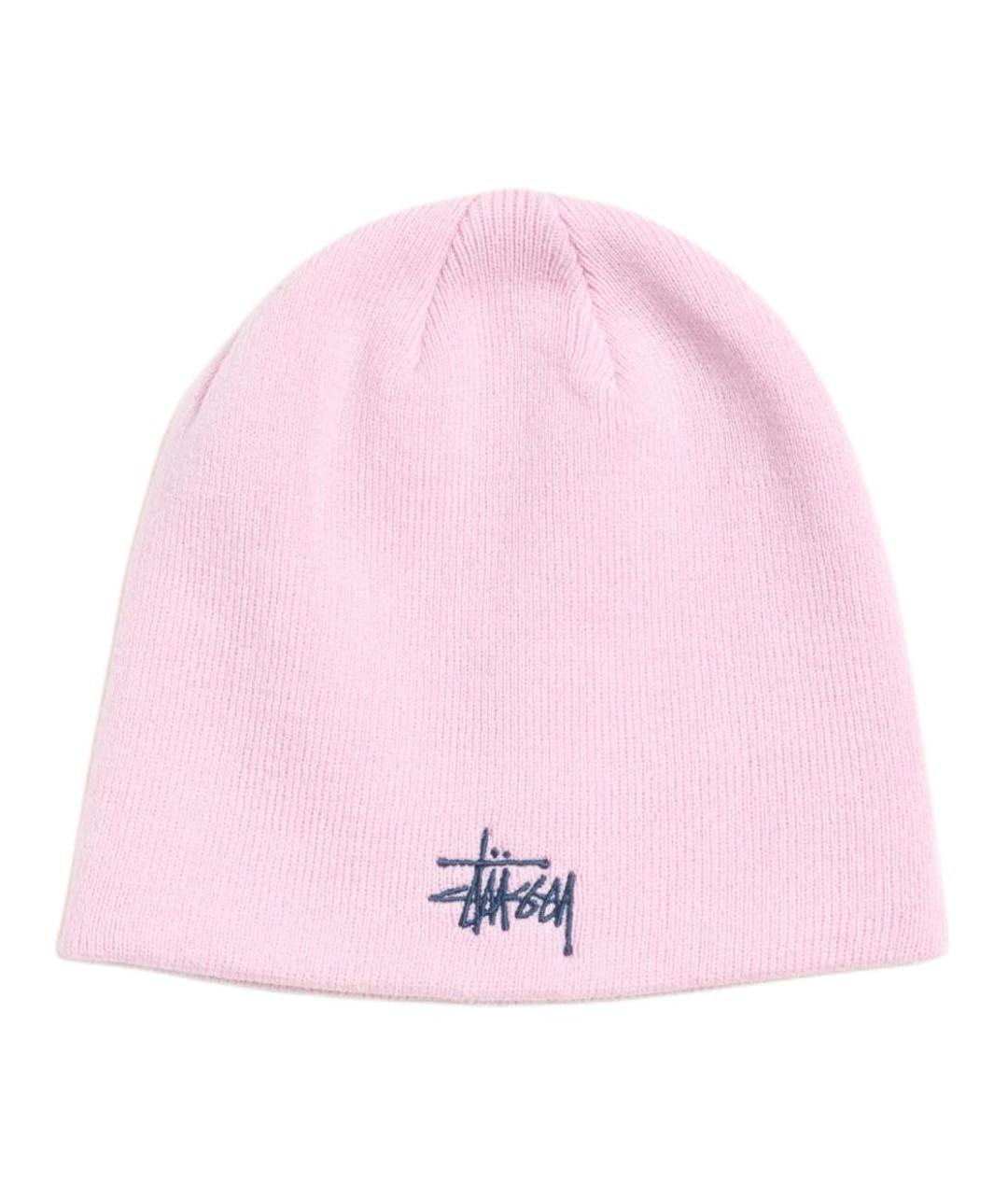 STUSSY Розовая шапка, фото 1