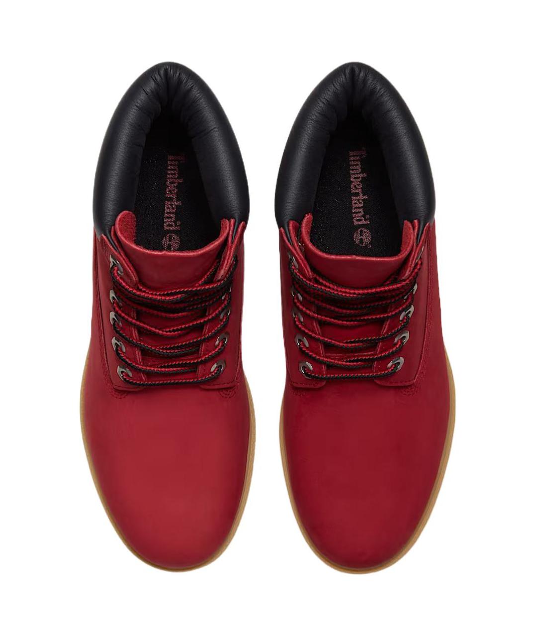 TIMBERLAND Красные кожаные низкие ботинки, фото 3