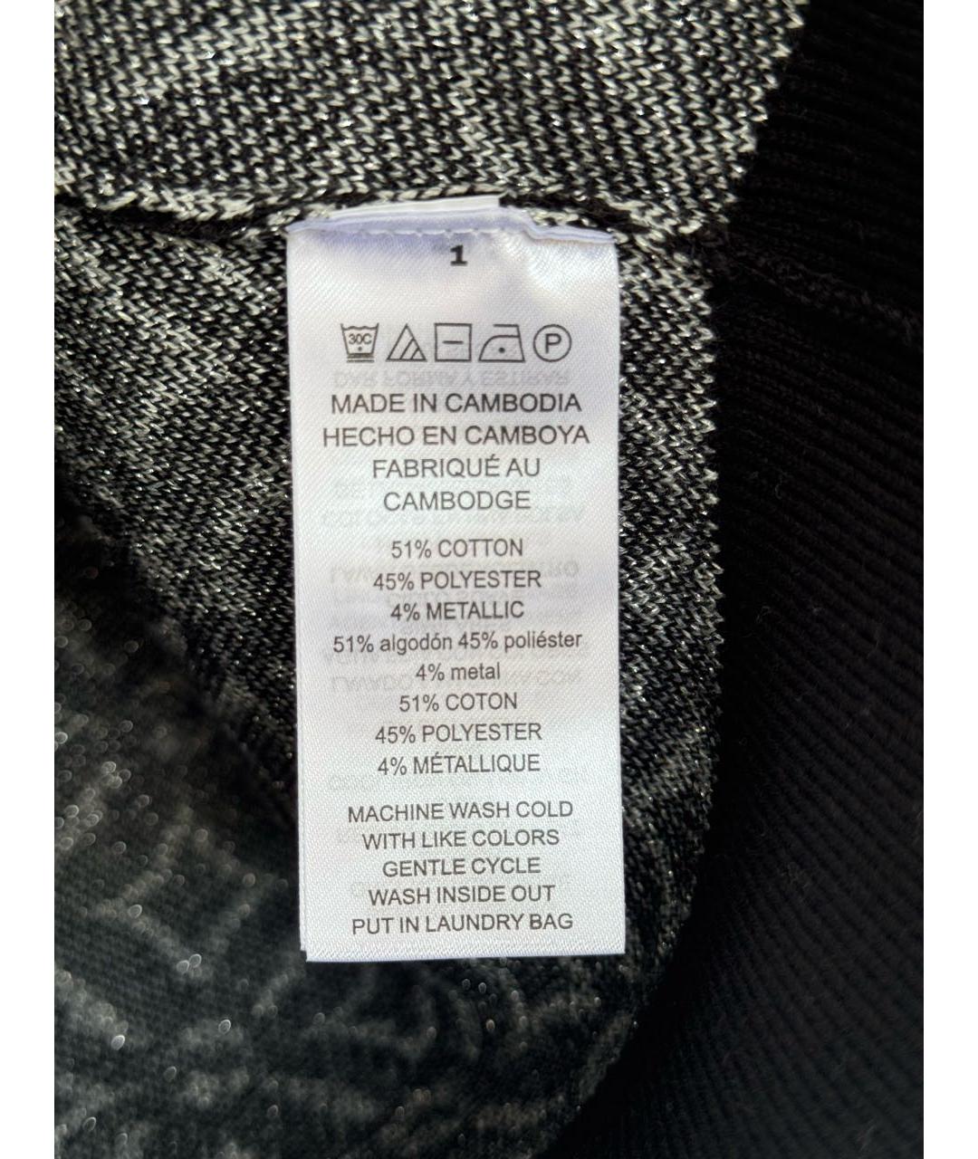 MICHAEL KORS Черный хлопковый джемпер / свитер, фото 5