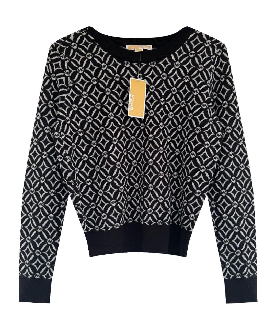 MICHAEL KORS Черный хлопковый джемпер / свитер, фото 1