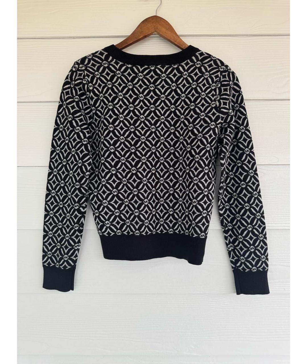 MICHAEL KORS Черный хлопковый джемпер / свитер, фото 6