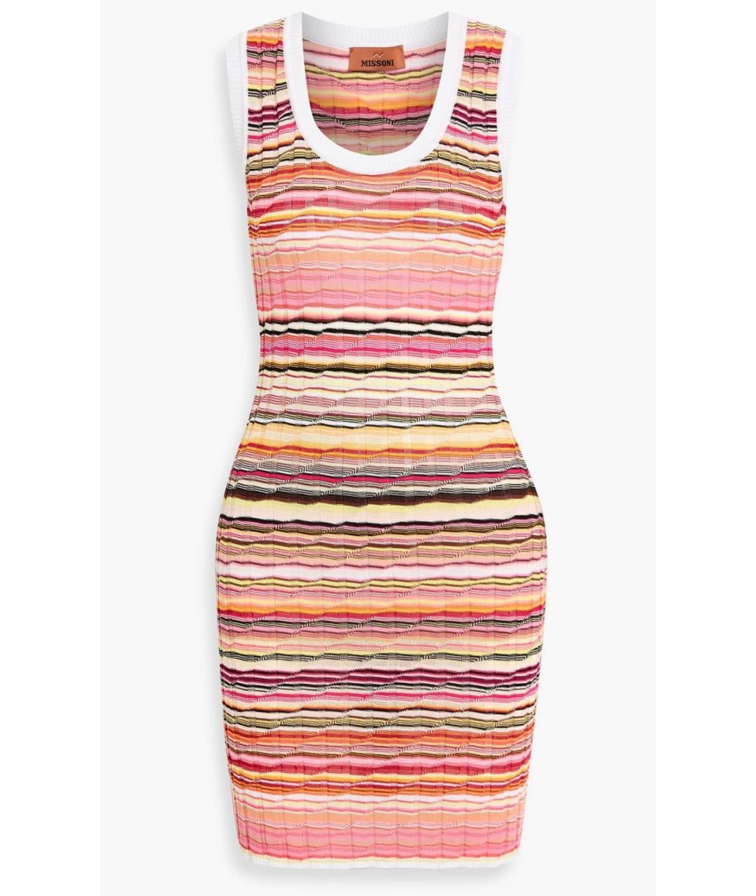 MISSONI Мульти хлопковое повседневное платье, фото 7