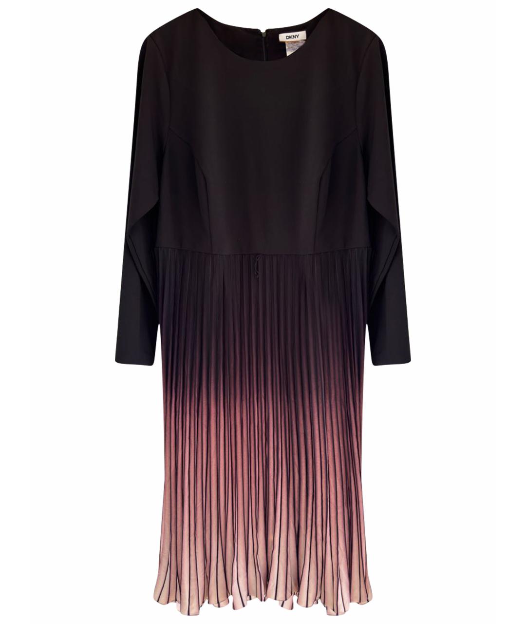 DKNY Черное полиэстеровое коктейльное платье, фото 1