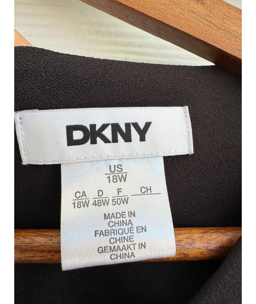 DKNY Черное полиэстеровое коктейльное платье, фото 5