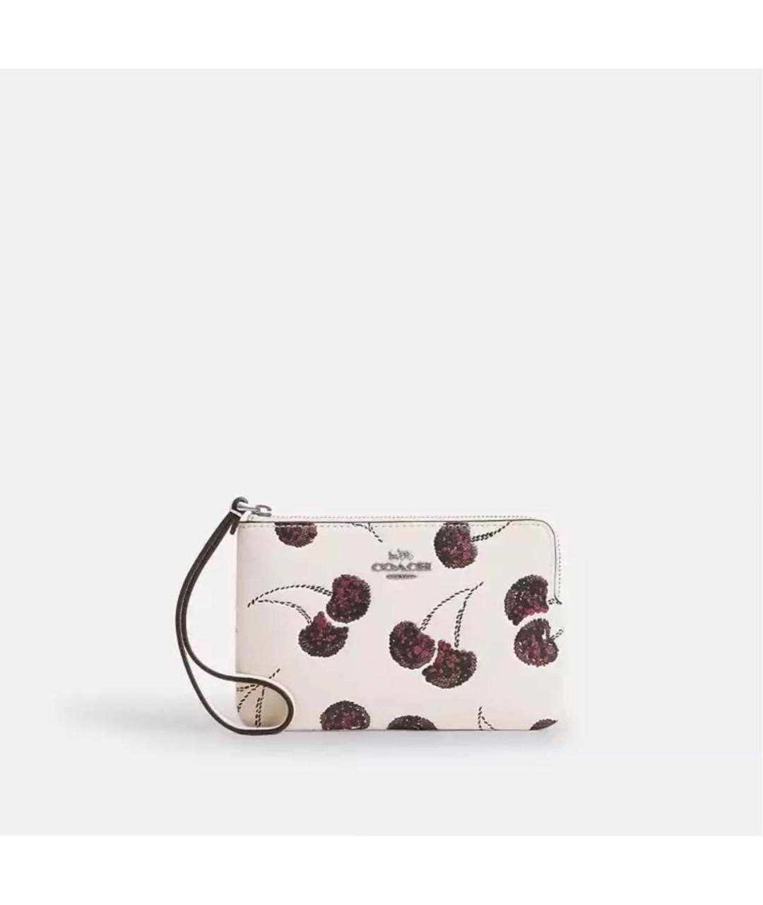 COACH Белый кожаный кошелек, фото 9