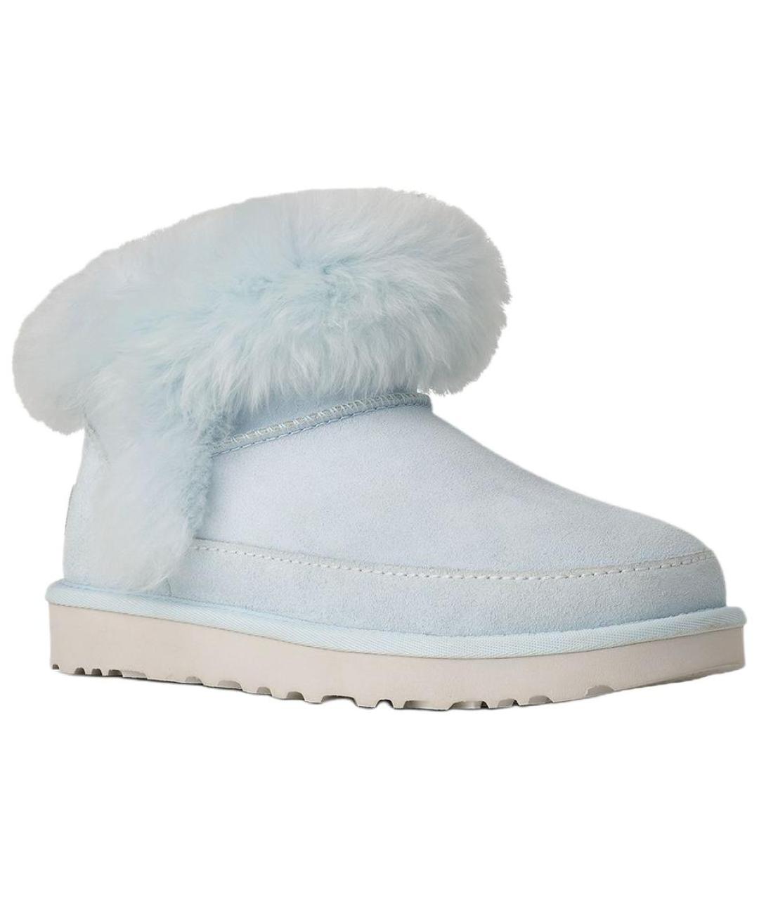 UGG AUSTRALIA Голубые нубуковые ботинки, фото 3