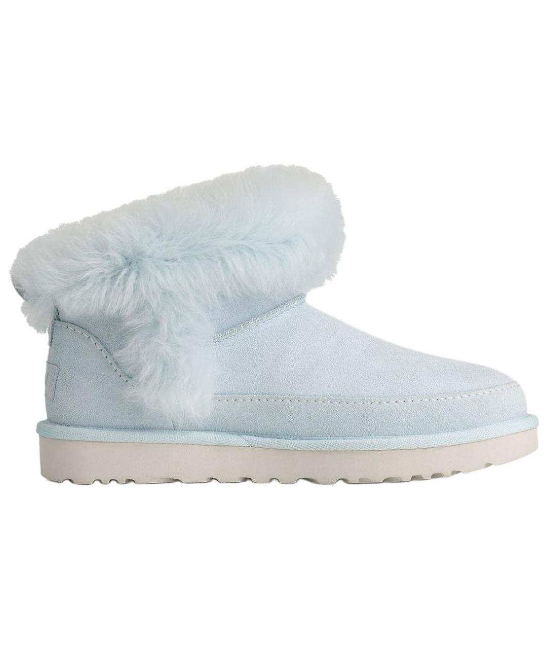 UGG AUSTRALIA Голубые нубуковые ботинки, фото 1