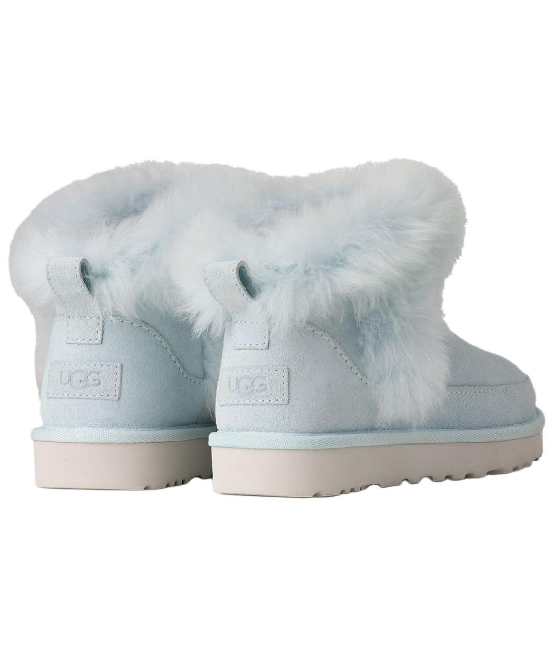 UGG AUSTRALIA Голубые нубуковые ботинки, фото 4