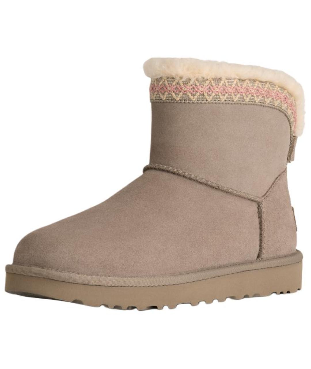 UGG Серые нубуковые ботинки, фото 2