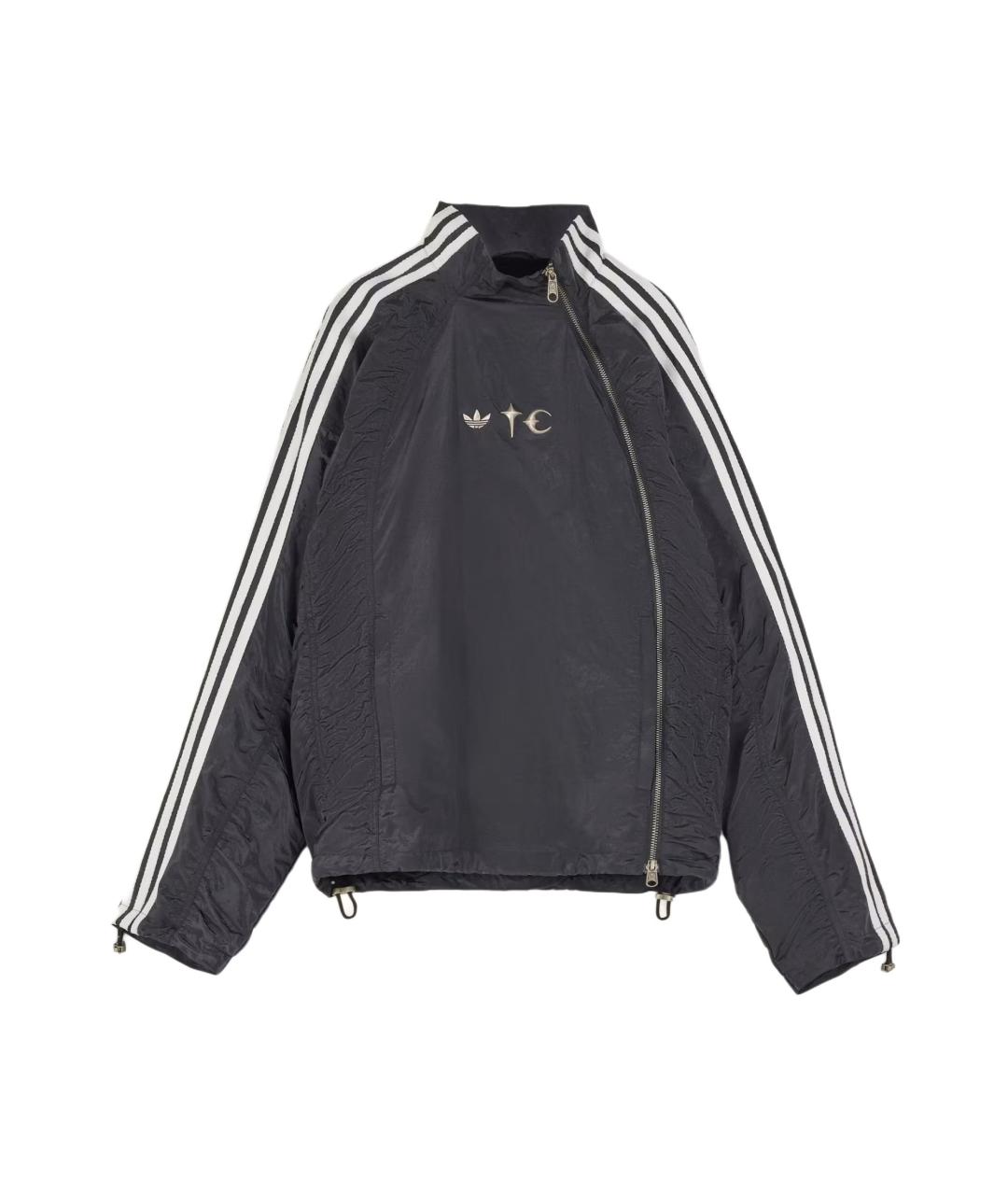 ADIDAS Черная хлопковая куртка, фото 1