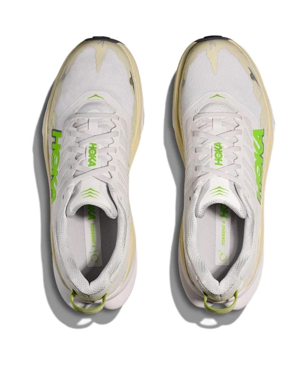 HOKA Белые текстильные низкие кроссовки / кеды, фото 5