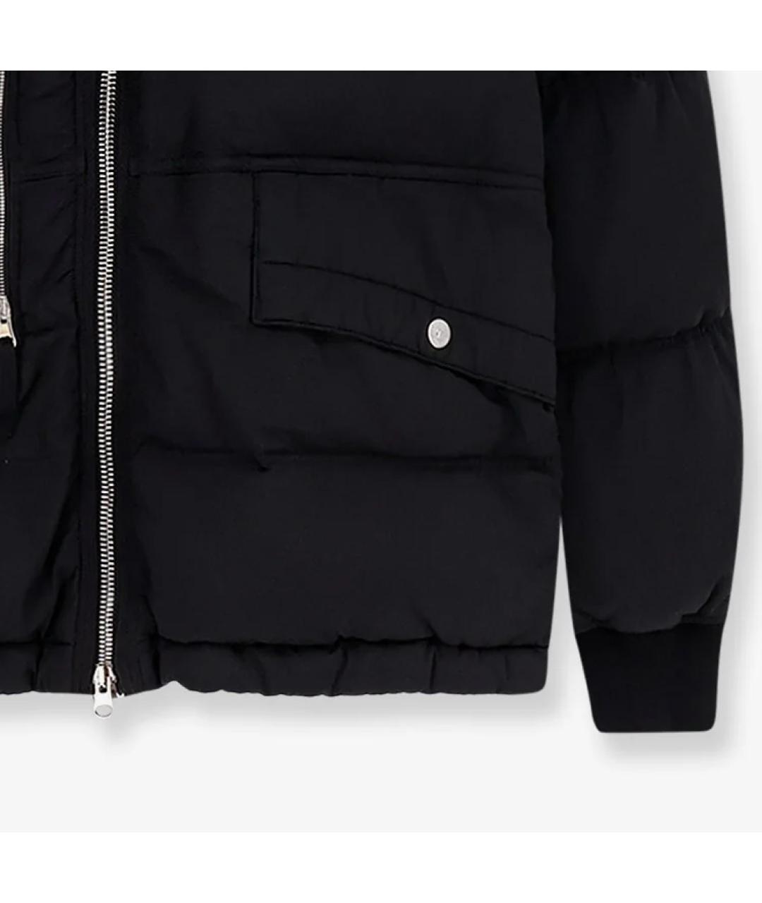 STONE ISLAND Черный пуховик, фото 4