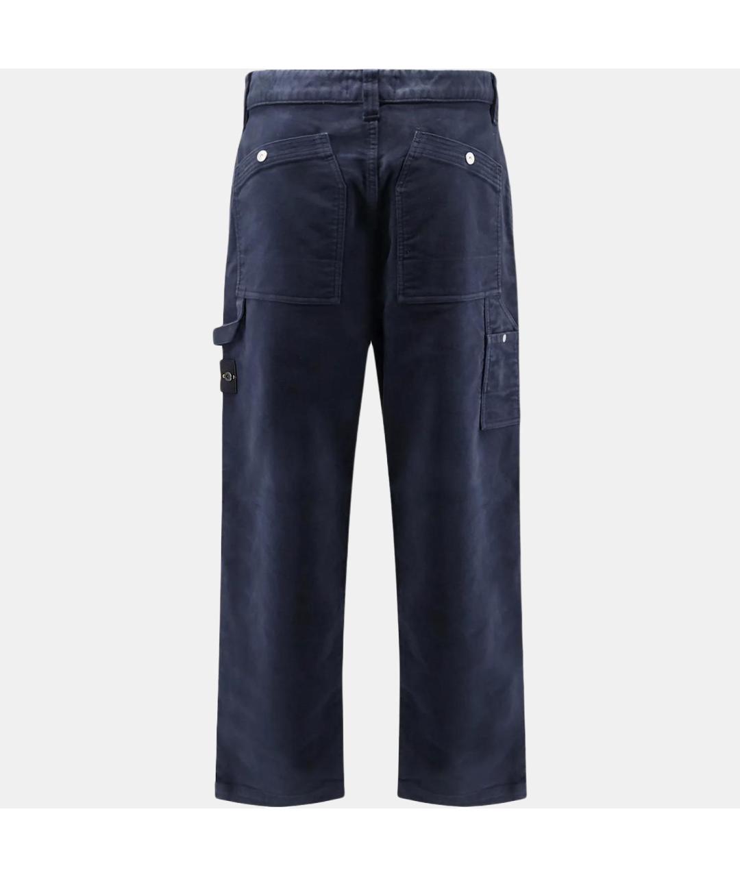 STONE ISLAND Синие повседневные брюки, фото 3