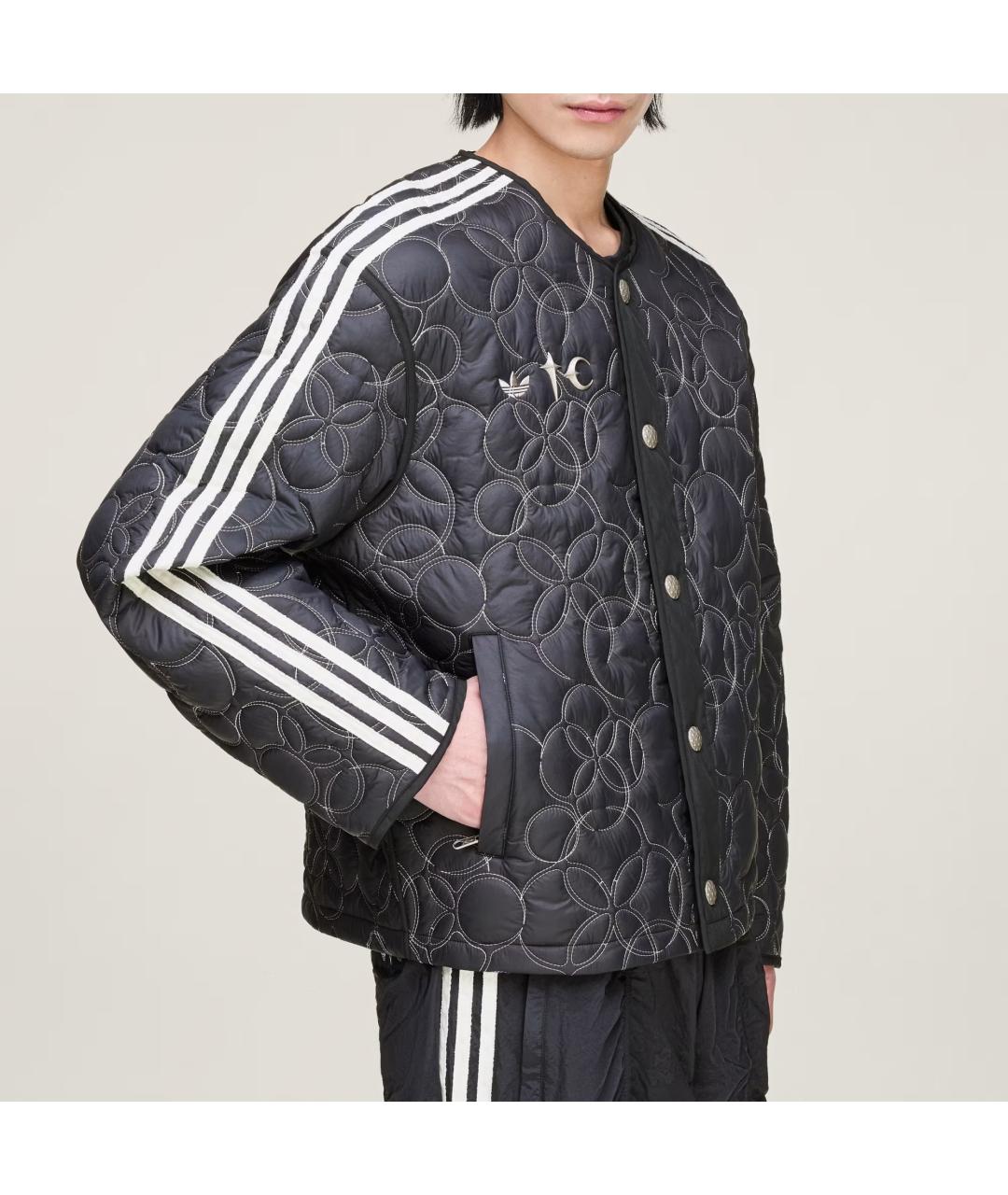 ADIDAS Черный пуховик, фото 4