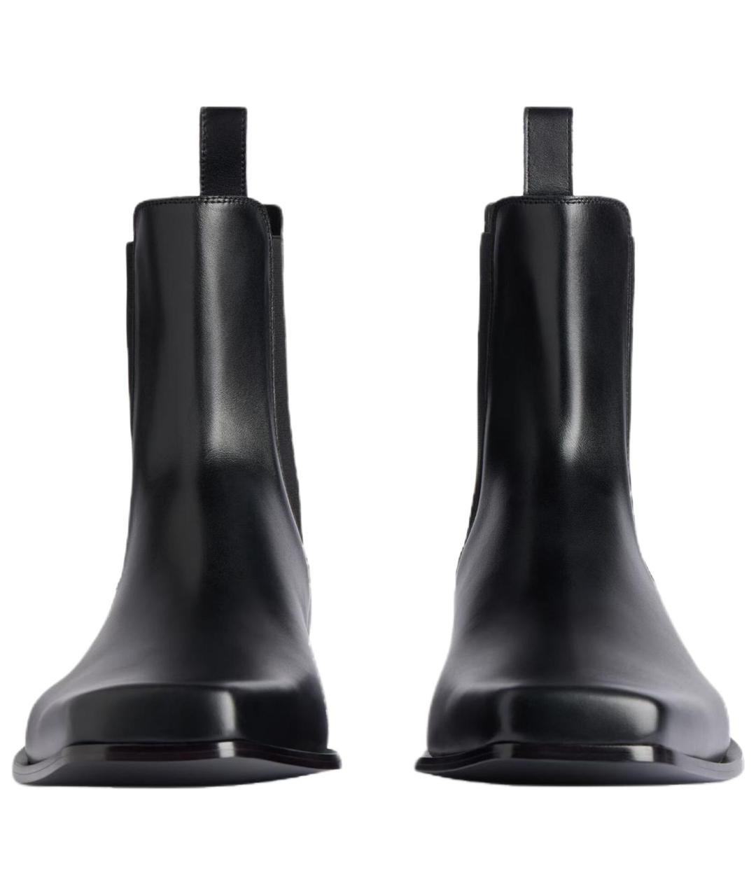 BALENCIAGA Черные кожаные низкие ботинки, фото 4