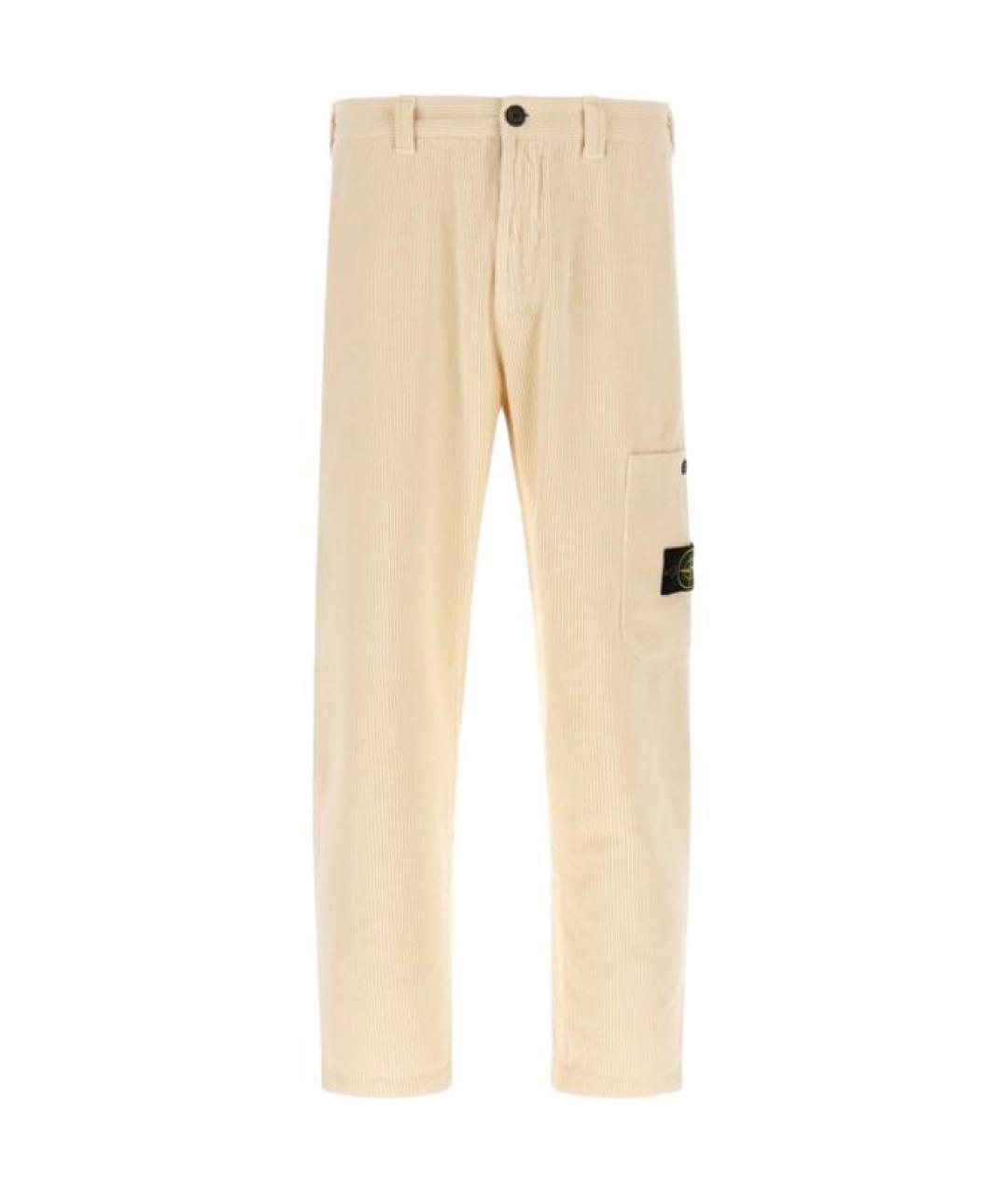 STONE ISLAND Коричневые брюки чинос, фото 1