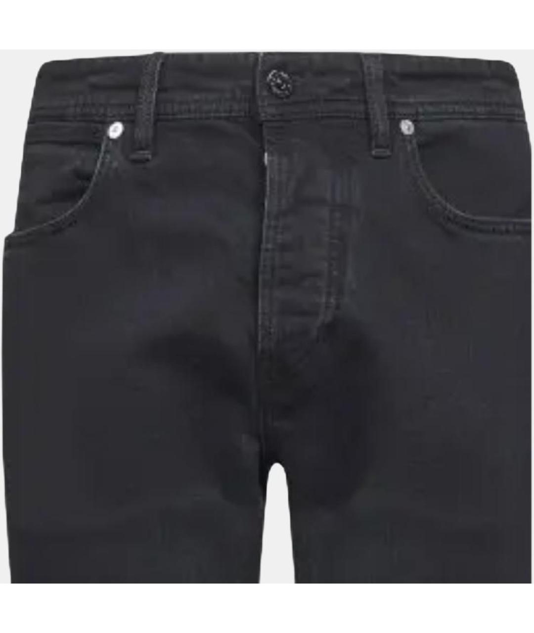 STONE ISLAND Черные прямые джинсы, фото 5